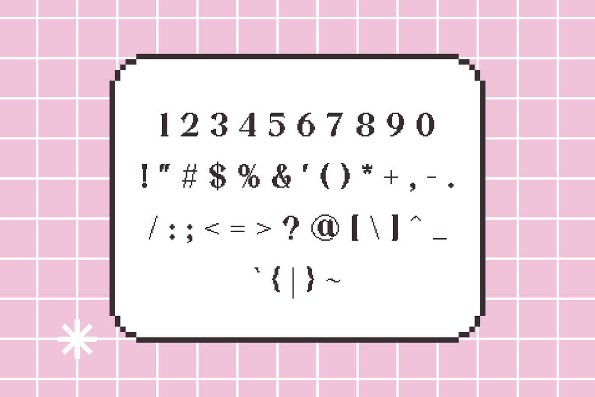 Star Crush - Y2K Pixel Font, a Handwritten Font by Pikgura (Photo 3 of 6)