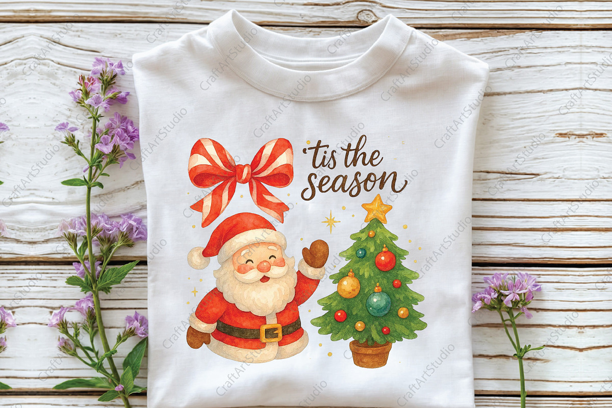 Tis the Season Christmas PNG, an Illustration by CraftArtStudio (Photo 3 of 4)