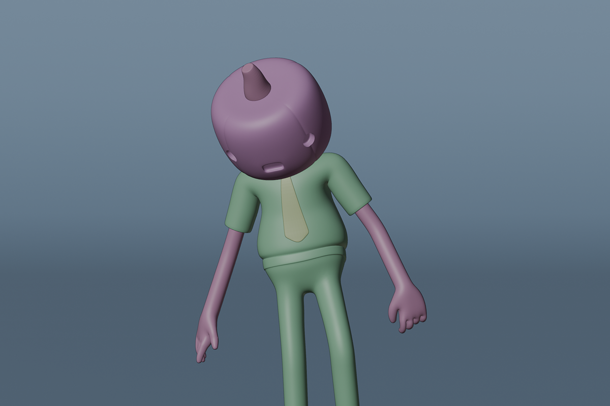 Pumkin Business Man 3D Model, a Characters & Person 3D Model by Dudukbersama (Photo 2 of 3)