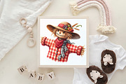 Red Gingham Autumn Clipart, an Illustration by CraftArtStudio (Thumbnail 6 of 6)