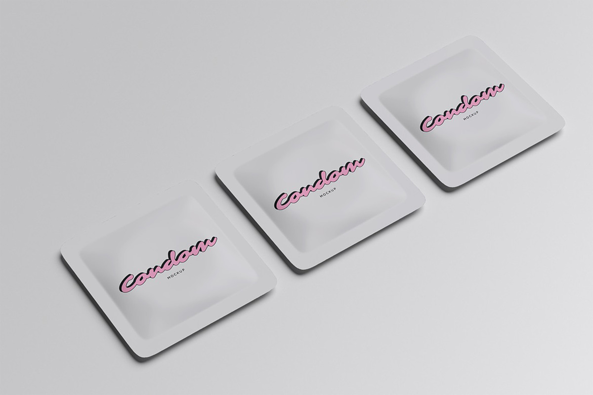 Condom Mockup, a Packaging Mockup by HanaSaka_Studio (Photo 5 of 5)