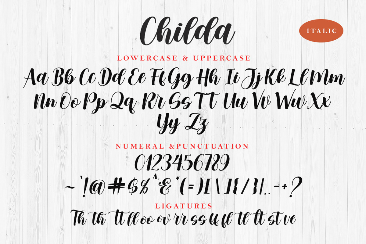 Childa, a Script Font by Nurul_kamal (Photo 9 of 14)