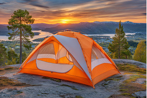 The presence of a tourist tent in a, a Nature Photo by ZinetroN