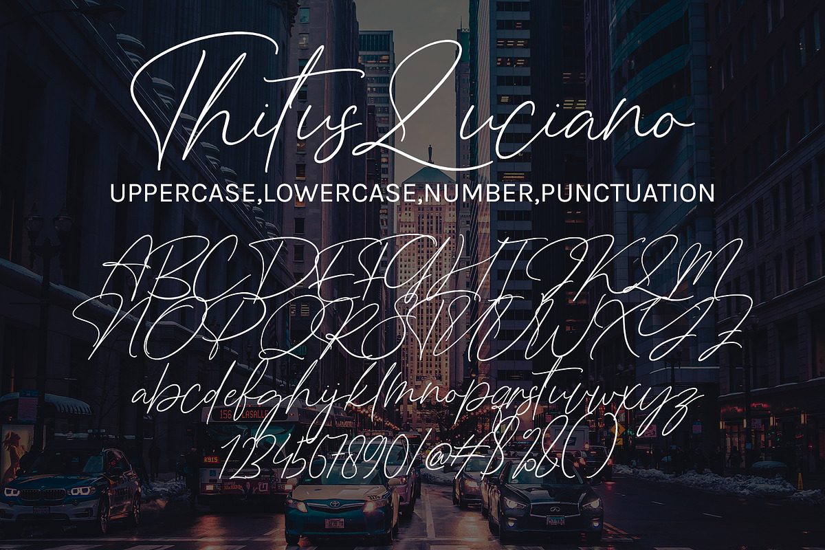 Titus Luciano, a Font by HaKi Studio (Photo 4 of 5)
