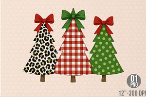 Colorful Coquette Christmas Tree Png, an Illustration by Designking