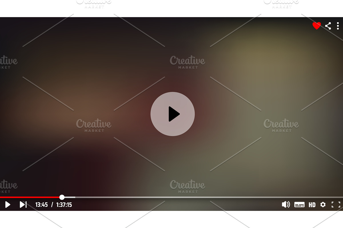 Online cinema video player, a Templates & Theme by Vector Tradition