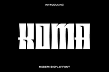 Koma Display Font