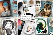Flat lay Art Display Scene Creator, an Arts & Entertainment Photo by Mockup Scene (Thumbnail 4 of 8)