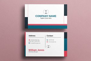 Professional Business Card Template, a Business Card Template by MightyDesign