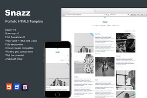 Snazz - Portfolio HTML5 Template