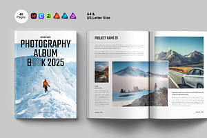 Photography Album Book Layout, a Magazine Template by Spark_Creative