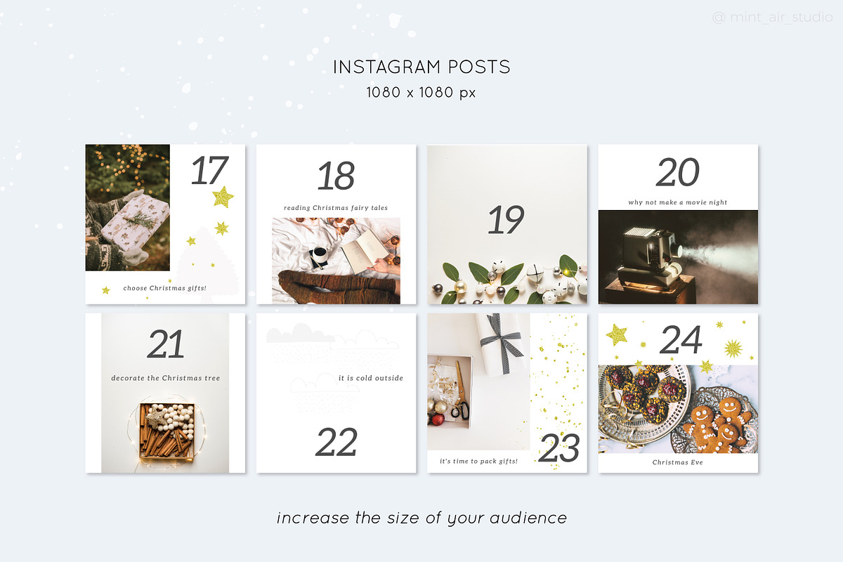 Advent Calendar for Instagram, a Social Media Template by Mint Air Studio (Photo 4 of 8)