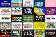 Colorful Display Font Bundle, a Sans Serif Font by JustArtDigital (Thumbnail 3 of 4)