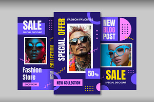 Fashion Sale Social Media Story Set, a Templates & Theme by studiogstock