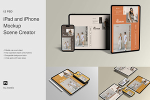 iPad & iPhone Mock-up Scene Creator, an iPad Mockup by Jestdio