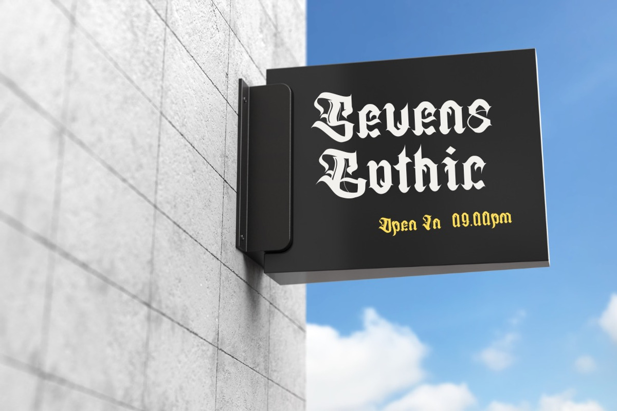 Lactoms - Modern Blackletter Font, a Blackletter Font by Dhabee (Photo 11 of 15)