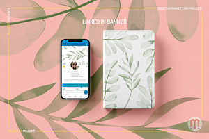 Minimalist Greenery Resume Canva Tem