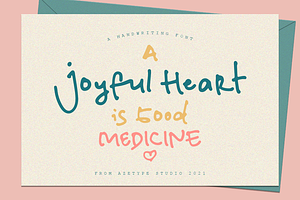 Joyful Heart • A Quote Font