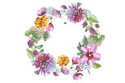 Wild Flowers watercolor PNG set, a Decorative Illustration by WatercolorPNG.com (Thumbnail 10 of 13)