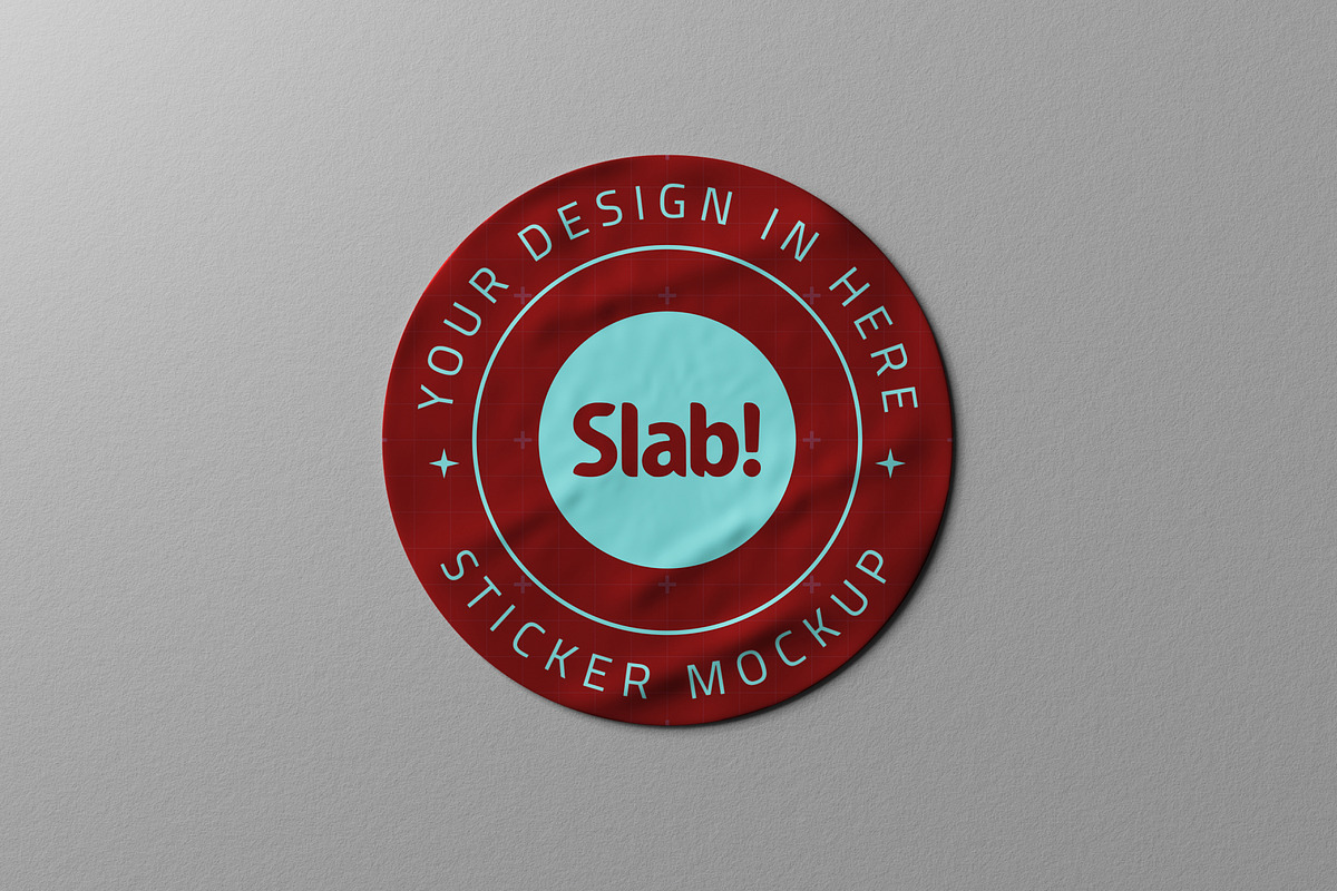 Sticker Mockup, a Product Mockup by SLAB! Design (Photo 5 of 7)