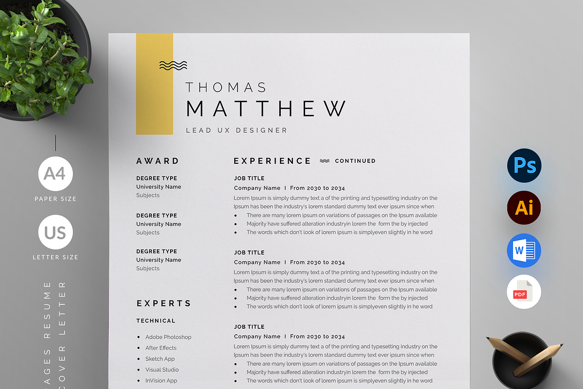 Resume/CV, a Resume Template by Reuix Studio (Photo 2 of 5)