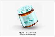 Amber Glass Jar Mockup PSD, a Packaging Mockup by Bruno's Shop (Thumbnail 2 of 4)