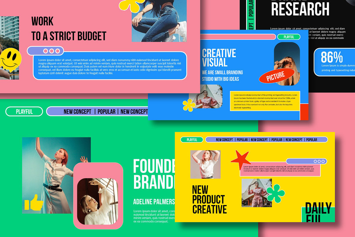 Dailyful Playful Keynote Template, a Presentation Template by Spesifikstd (Photo 9 of 12)