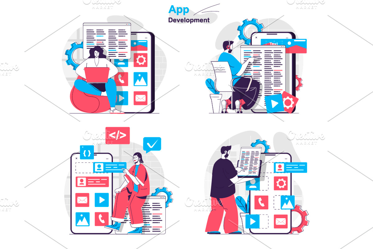Flat Design Concept Illustrations, a Finance Illustration by alexdndz (Photo 2 of 42)