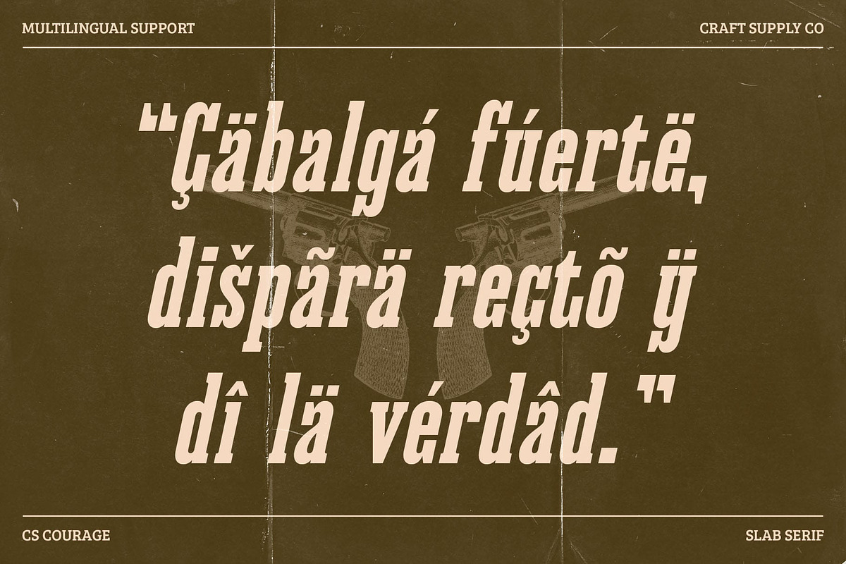 CS Courage – Retro Font, a Slab Serif Font by Craft Supply Co. (Photo 5 of 8)