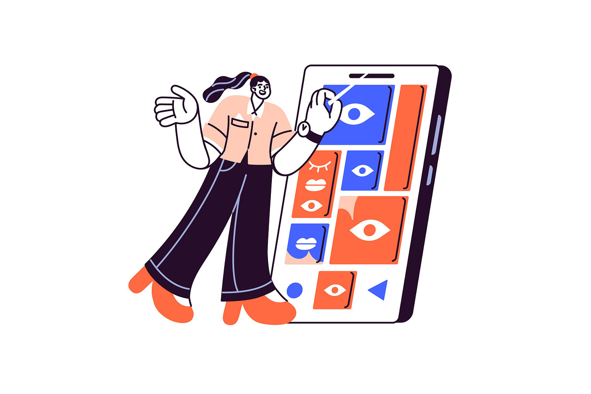 Social networks, media concepts set, a Technology Illustration by PaperTrident (Photo 17 of 17)