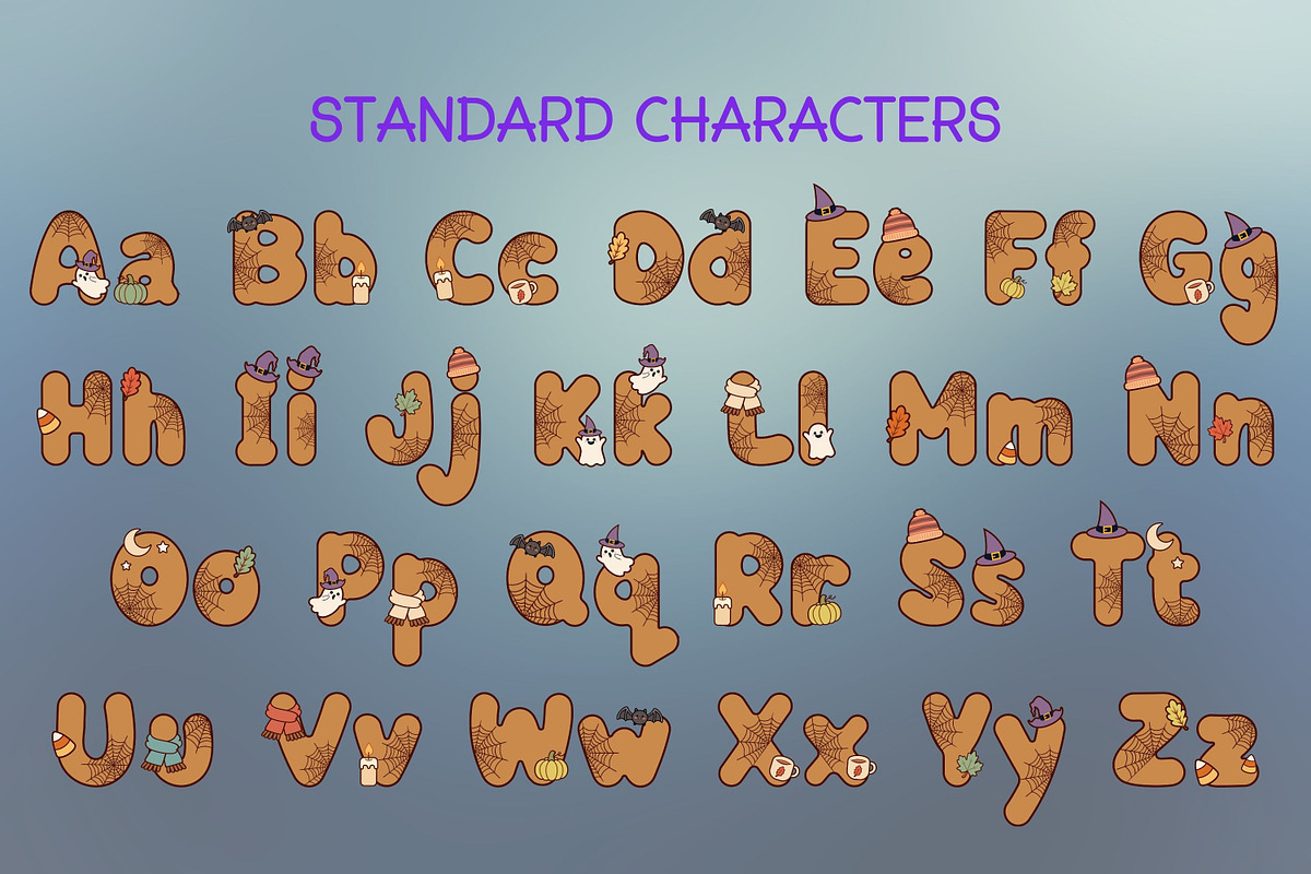 Halloween Font and Alphabet Bundle, a Sans Serif Font by Adalin Shop (Photo 3 of 19)