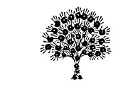 family handprint tree silhouette, an Illustration by Amazin_art (Thumbnail 5 of 29)