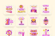 Birthday Sticker Set, an Emoji Icon by Brickclay (Thumbnail 7 of 8)