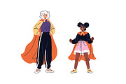 Diverse people superheroes set, a Person Illustration by PaperTrident (Thumbnail 2 of 5)