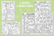 Woodland fairy coloring games, an Education Illustration by Lexi Claus (Thumbnail 2 of 17)