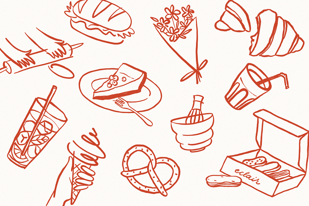 Bakery & Coffee Illustration Set, a Food Illustration by Studio Papercuts (Photo 5 of 10)