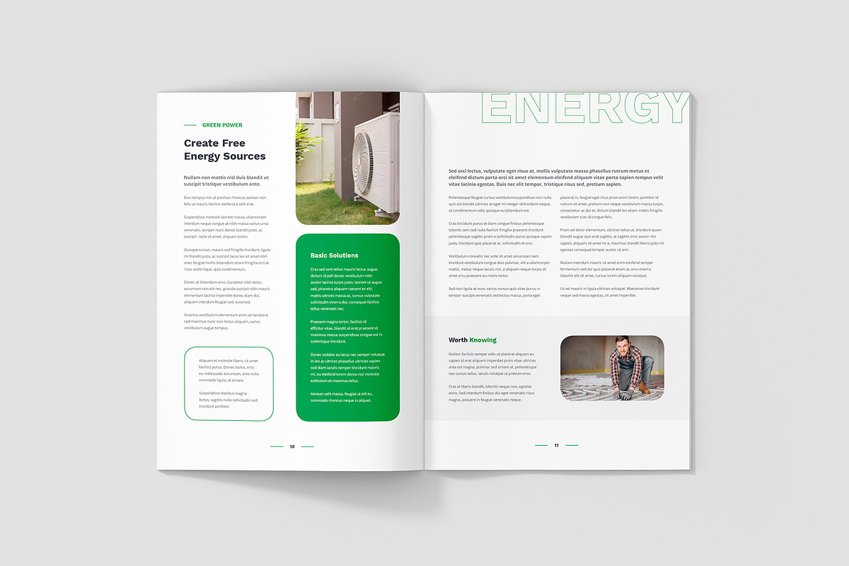 Solar Energy Magazine Canva Template, a Magazine Template by artbart (Photo 17 of 23)