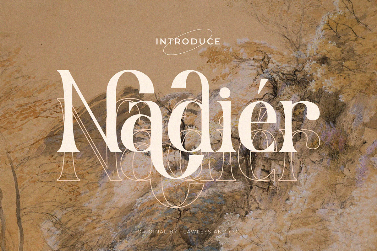 Nadier - Classic Retro Typeface, a Serif Font by Flawless And Co (Photo 2 of 12)