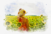 Classic Watercolor Painting Effect, an Action Add-On by liptouse (Thumbnail 6 of 11)
