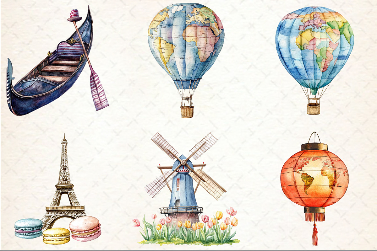 Adventure Around the World Clipart, an Illustration by Rose Art (Photo 4 of 7)