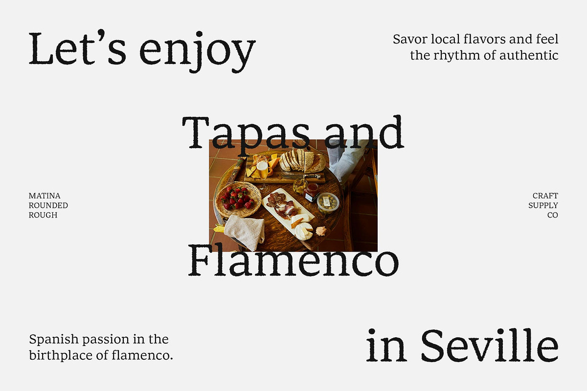 Matina Rounded Rough, a Serif Font by Craft Supply Co. (Photo 7 of 9)