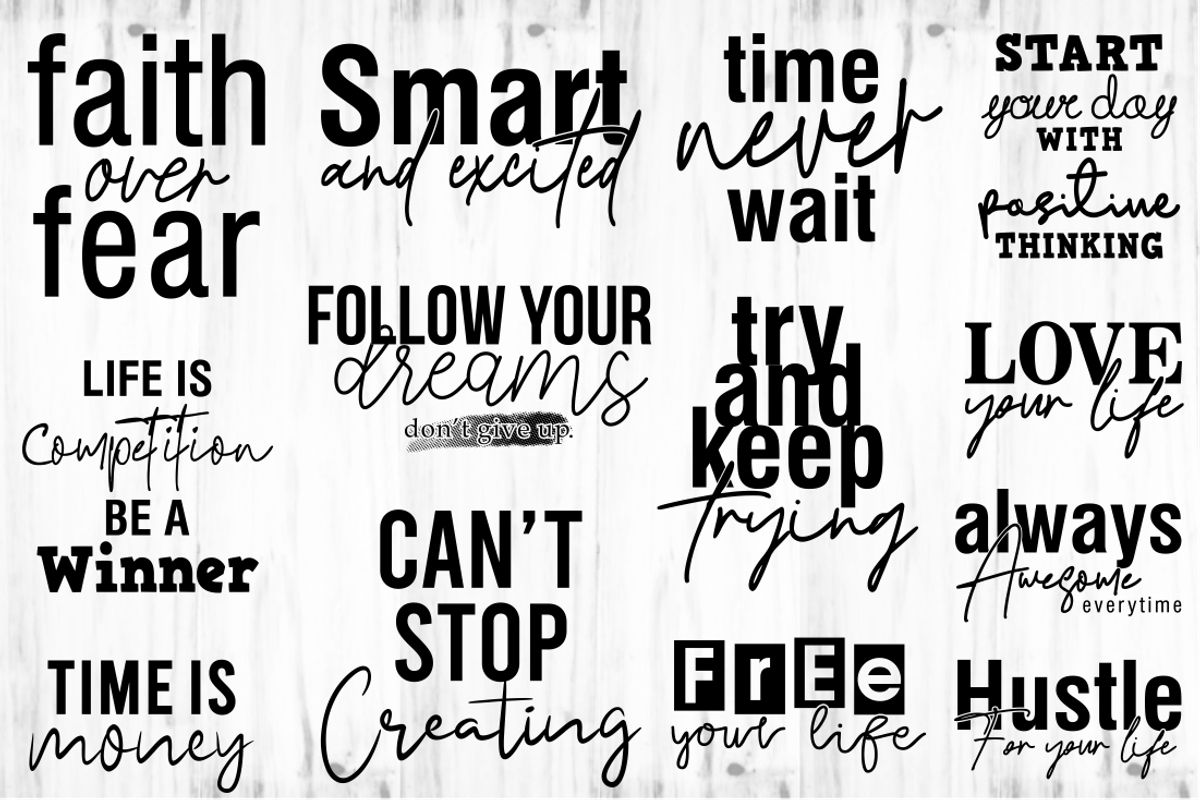 Inspirational & Motivational Bundle, an Object Graphic by D2PUTRI (Photo 2 of 27)