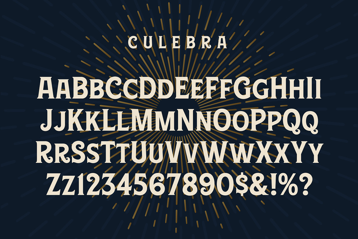Culebra Font, a Serif Font by Mysterylab Designs (Photo 2 of 8)