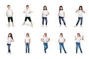 Mixed Kids T Shirt Mockups Vol2, a Shirt Mockup by Hi, Mock-Up! (Thumbnail 15 of 15)