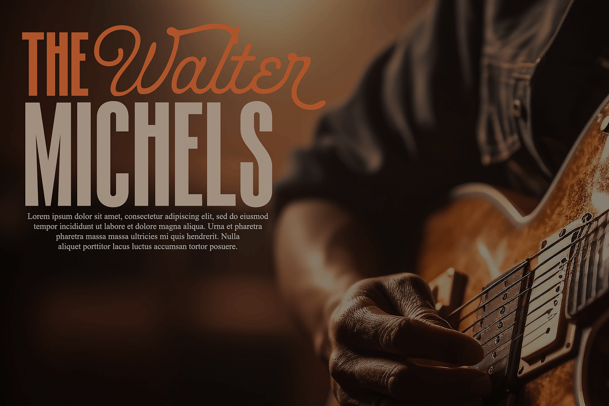 Modern Brush - Script And Sans Font, a Script Font by Luna Shop (Photo 3 of 7)