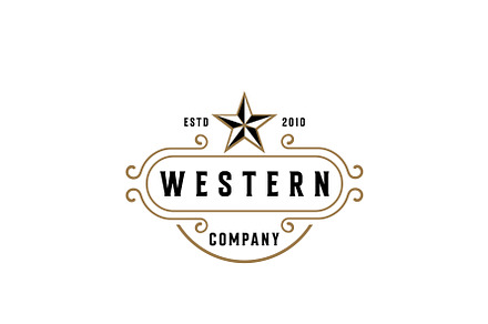 Vintage Western Logo Design