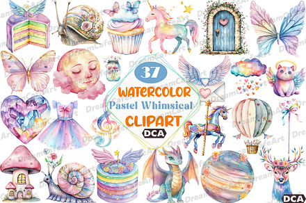 Pastel Whimsical Clipart