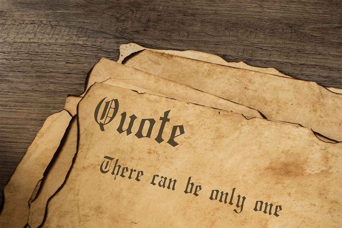 Obssidian, a Blackletter Font by Dz Akali (Photo 7 of 10)