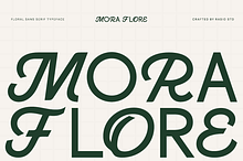 Mora Flore Floral Sans Font
