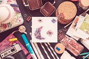 Mauve Gemstones Watercolor Clipart, an Illustration by ColorfulNest (Thumbnail 3 of 11)
